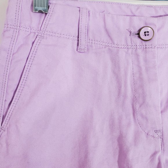 Crewcuts by J. Crew Girls Purple Lavender Chino Shorts NWT Size 12 - Picture 2 of 5